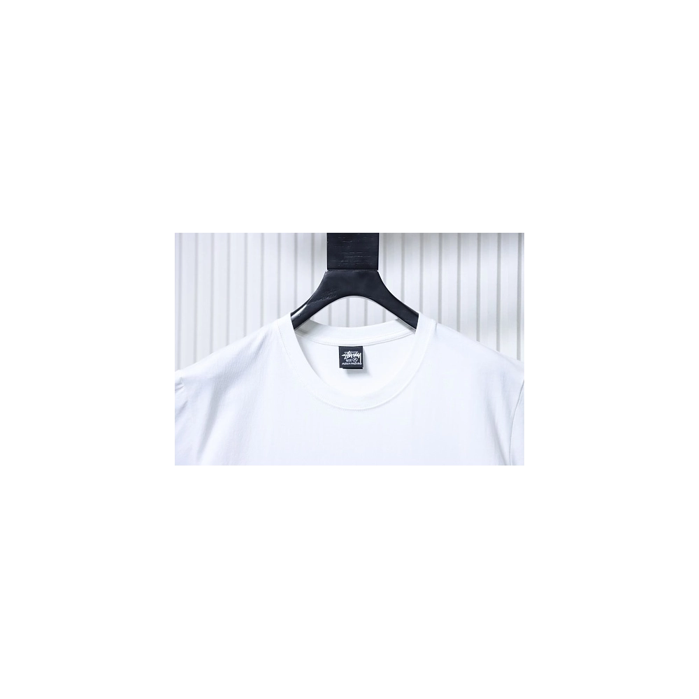 Stussy 8-Ball Billiards Graphic T-Shirt White,Stussy T-Shirts,T-Shirts,CLOTHES