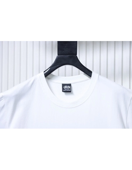 Stussy 8-Ball Billiards Graphic T-Shirt White,Stussy T-Shirts,T-Shirts,CLOTHES