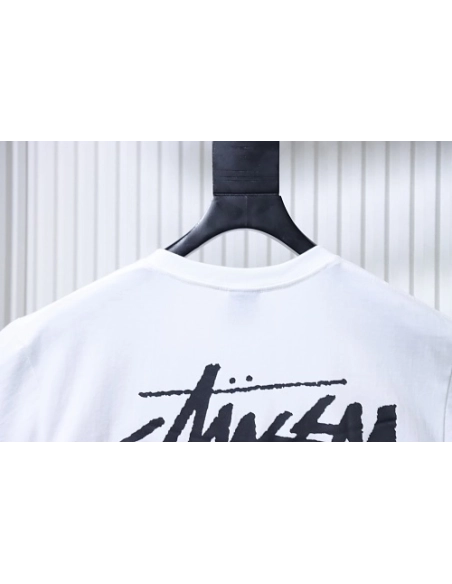 Stussy 8-Ball Billiards Graphic T-Shirt White,Stussy T-Shirts,T-Shirts,CLOTHES