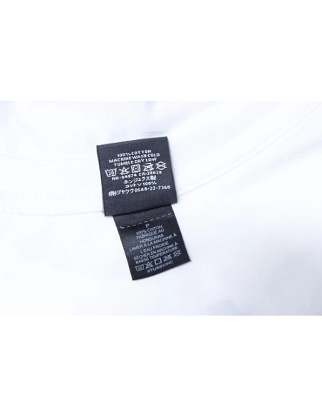 Stussy Cylindrical Logo Print T-Shirt White,Stussy T-Shirts,T-Shirts,CLOTHES