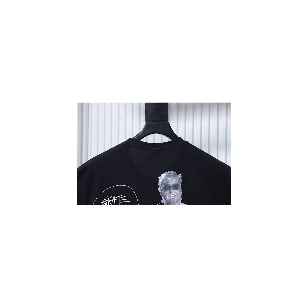Stussy Marilyn Monroe Print T-Shirt Black,Stussy T-Shirts,T-Shirts,CLOTHES