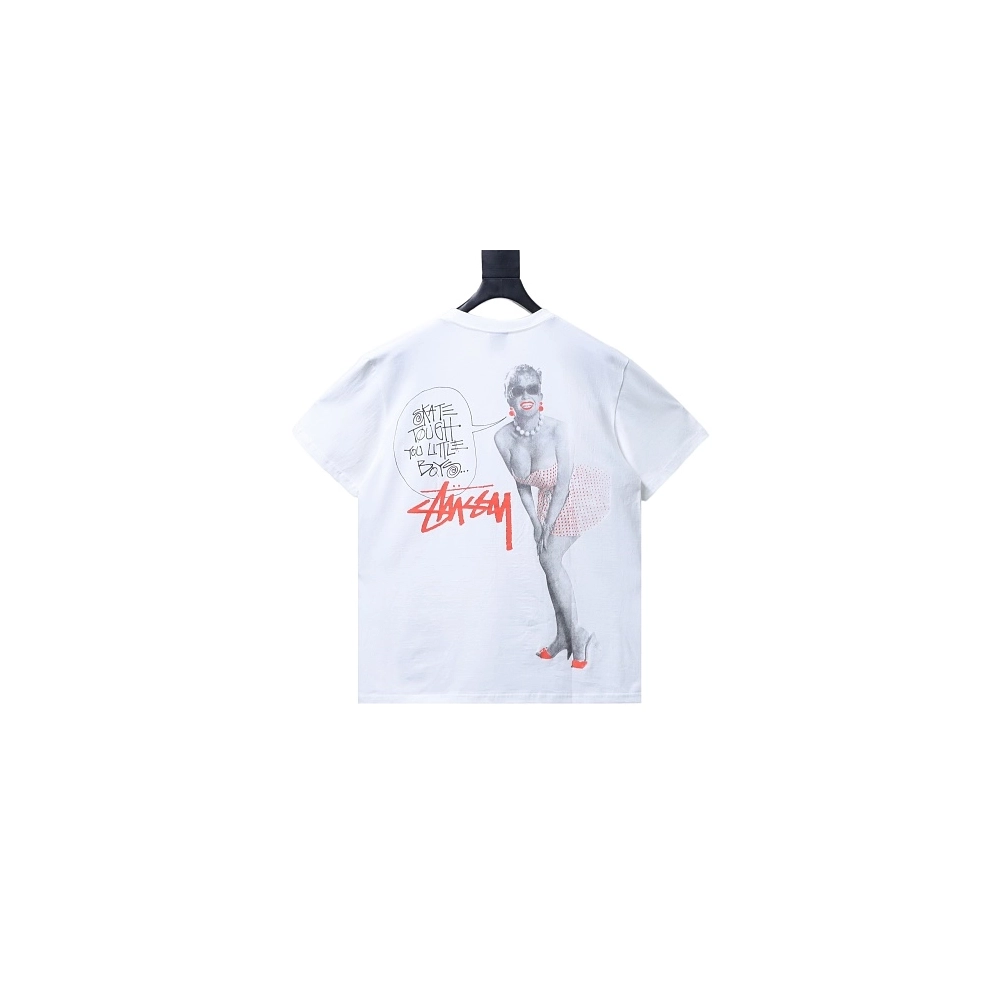 Stussy Marilyn Monroe Print T-Shirt White,Stussy T-Shirts,T-Shirts,CLOTHES