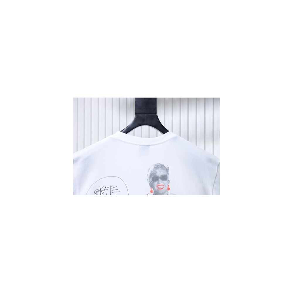Stussy Marilyn Monroe Print T-Shirt White,Stussy T-Shirts,T-Shirts,CLOTHES