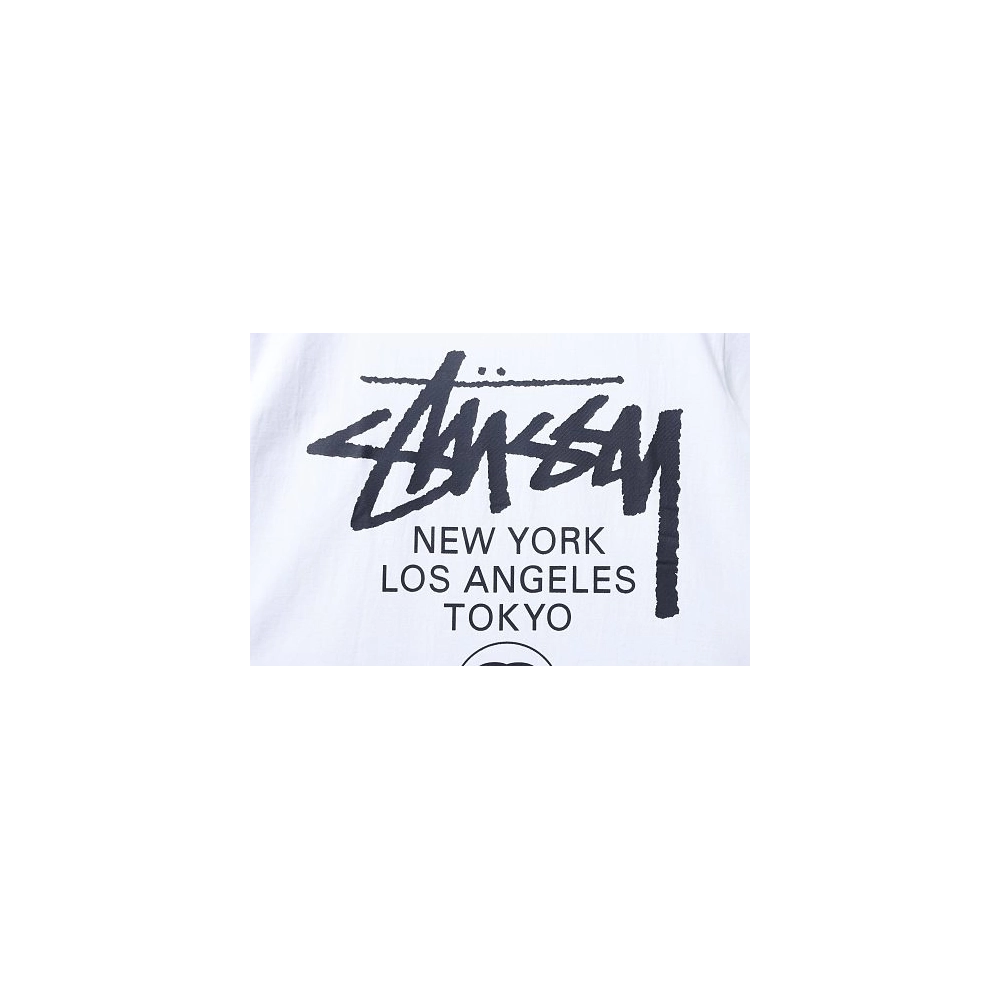 Stussy World Tour Graphic T-Shirt White,Stussy T-Shirts,T-Shirts,CLOTHES