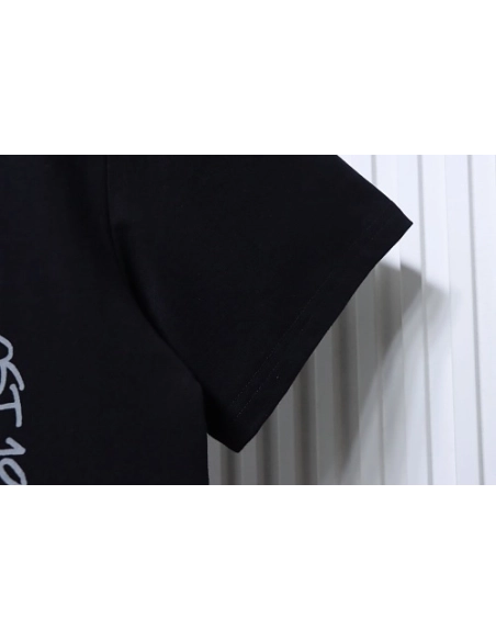 Stussy x Metalheadz Collaborative Character Print T-Shirt Black,Stussy T-Shirts,T-Shirts,CLOTHES