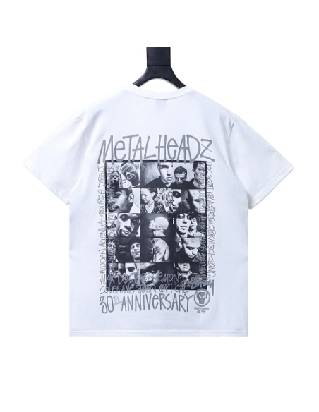 Stussy x Metalheadz Collaborative Character Print T-Shirt White,Stussy T-Shirts,T-Shirts,CLOTHES