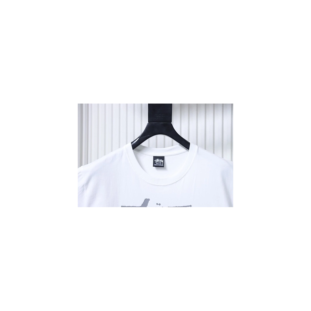 Stussy x Metalheadz Collaborative Character Print T-Shirt White,Stussy T-Shirts,T-Shirts,CLOTHES