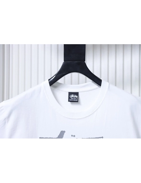 Stussy x Metalheadz Collaborative Character Print T-Shirt White,Stussy T-Shirts,T-Shirts,CLOTHES