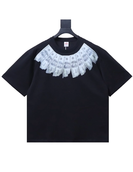 Supreme MM6 Maison Margiela US Dollar Print T-Shirt Black,Supreme T-Shirts,T-Shirts,CLOTHES
