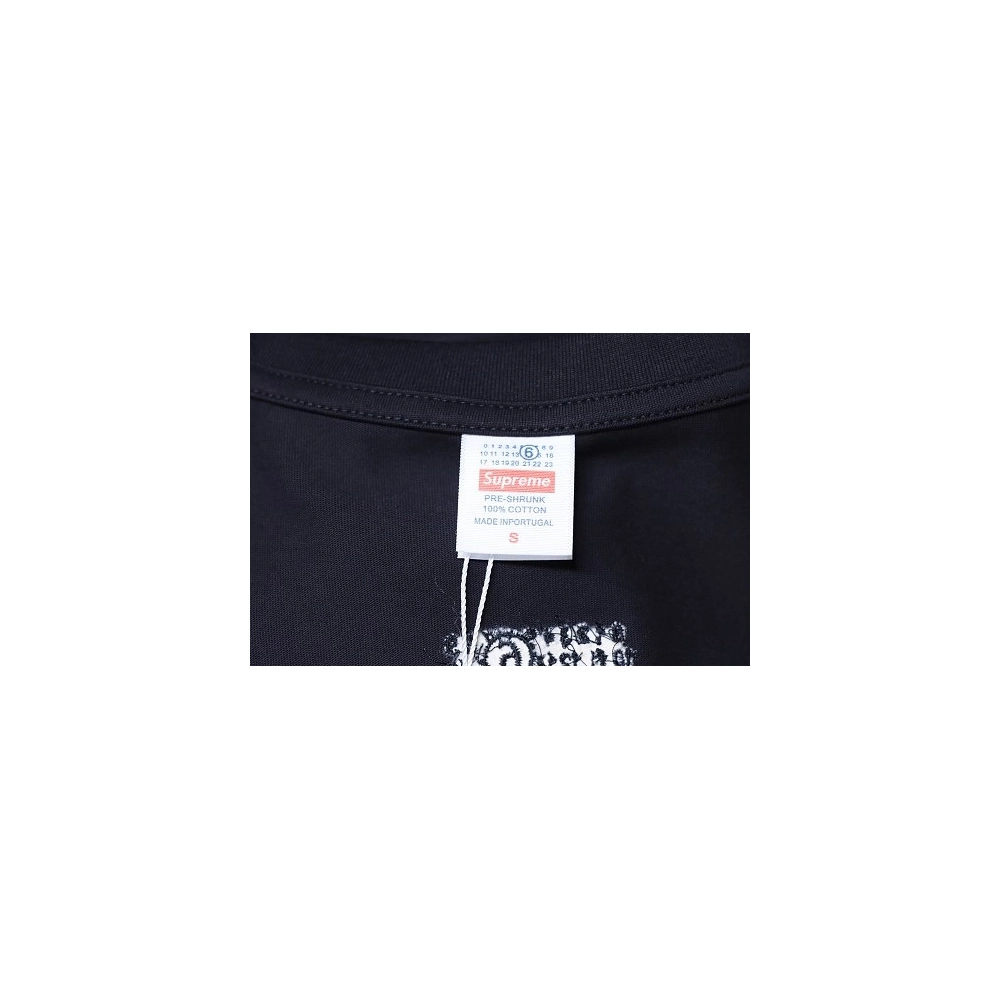 Supreme MM6 Maison Margiela US Dollar Print T-Shirt Black,Supreme T-Shirts,T-Shirts,CLOTHES