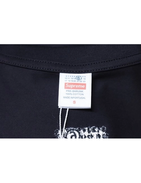 Supreme MM6 Maison Margiela US Dollar Print T-Shirt Black,Supreme T-Shirts,T-Shirts,CLOTHES