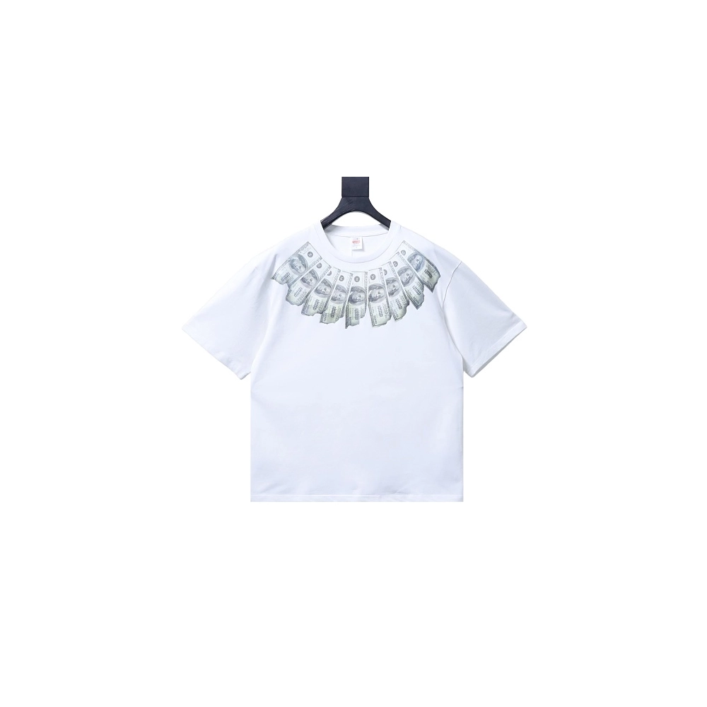 Supreme MM6 Maison Margiela US Dollar Print T-Shirt White,Supreme T-Shirts,T-Shirts,CLOTHES