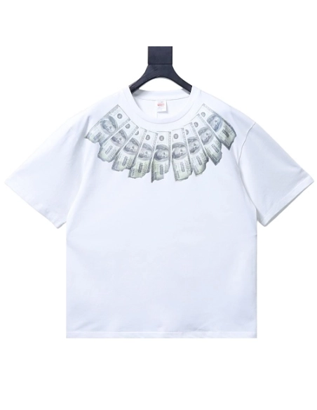 Supreme MM6 Maison Margiela US Dollar Print T-Shirt White,Supreme T-Shirts,T-Shirts,CLOTHES