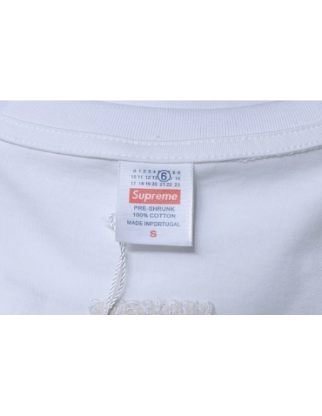 Supreme MM6 Maison Margiela US Dollar Print T-Shirt White,Supreme T-Shirts,T-Shirts,CLOTHES
