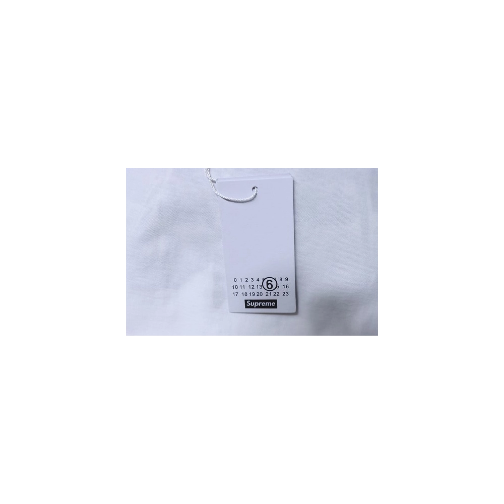 Supreme MM6 Maison Margiela US Dollar Print T-Shirt White,Supreme T-Shirts,T-Shirts,CLOTHES