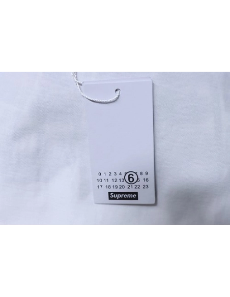 Supreme MM6 Maison Margiela US Dollar Print T-Shirt White,Supreme T-Shirts,T-Shirts,CLOTHES