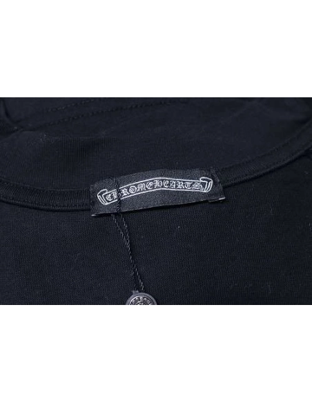 Chrome Hearts Floral Applique T-shirt Black,Chrome Hearts T-Shirts,T-Shirts,CLOTHES