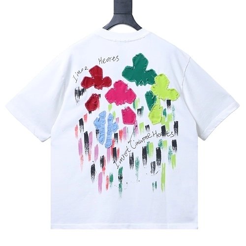 Chrome Hearts Floral Applique T-shirt White,Chrome Hearts T-Shirts,T-Shirts,CLOTHES
