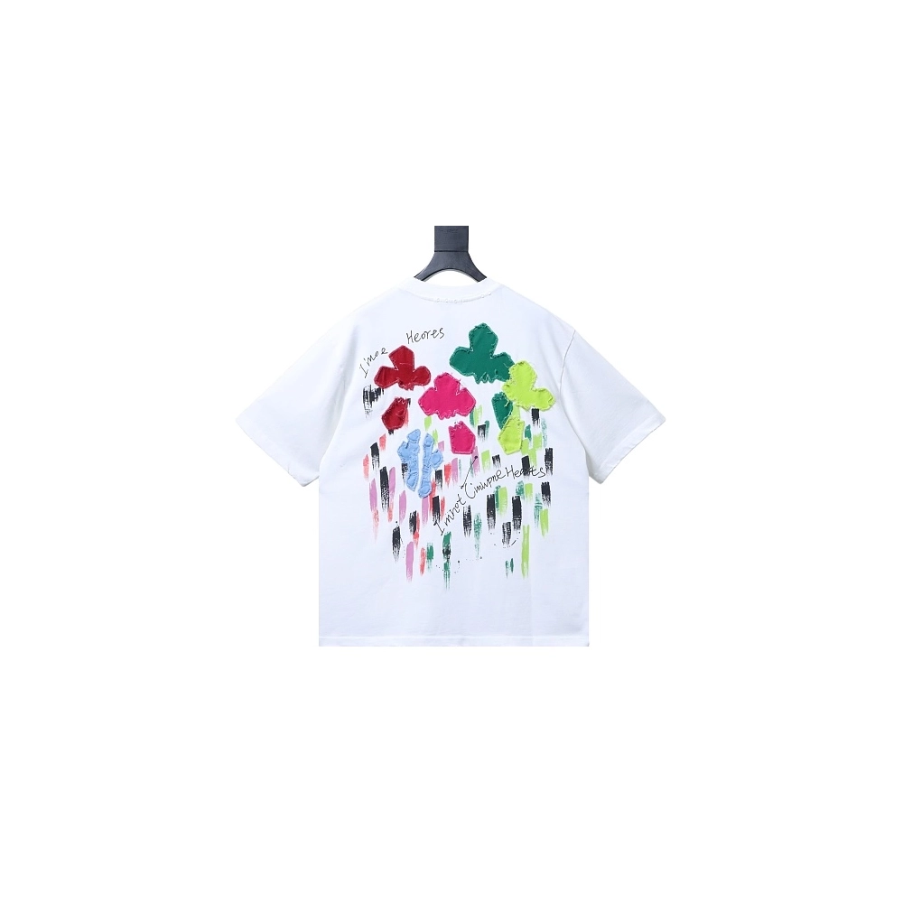 Chrome Hearts Floral Applique T-shirt White,Chrome Hearts T-Shirts,T-Shirts,CLOTHES