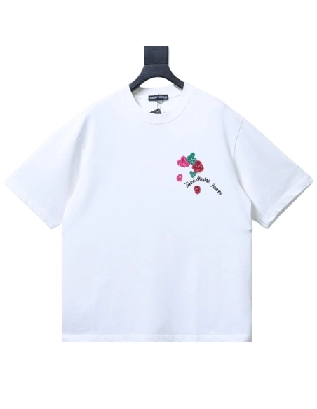 Chrome Hearts Floral Applique T-shirt White,Chrome Hearts T-Shirts,T-Shirts,CLOTHES