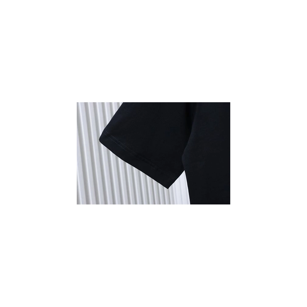 Louis Vuitton Linear Beaded Embroidery T-Shirt Black,Louis Vuitton T-Shirts,T-Shirts,CLOTHES
