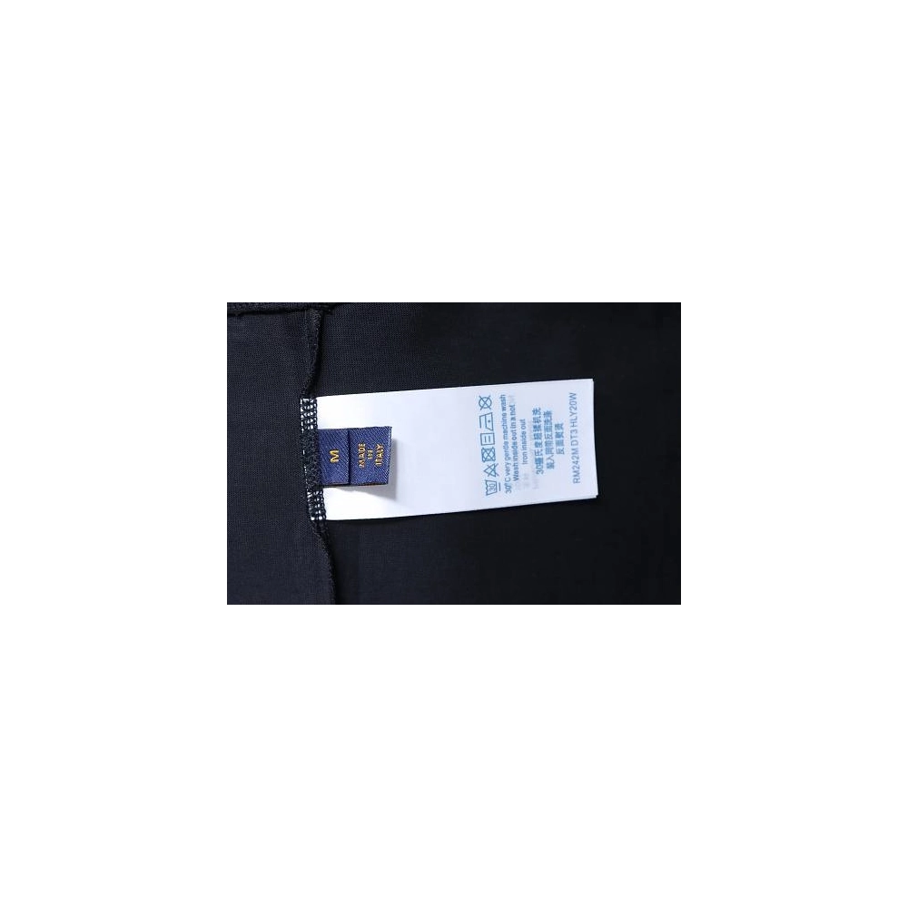 Louis Vuitton Linear Beaded Embroidery T-Shirt Black,Louis Vuitton T-Shirts,T-Shirts,CLOTHES