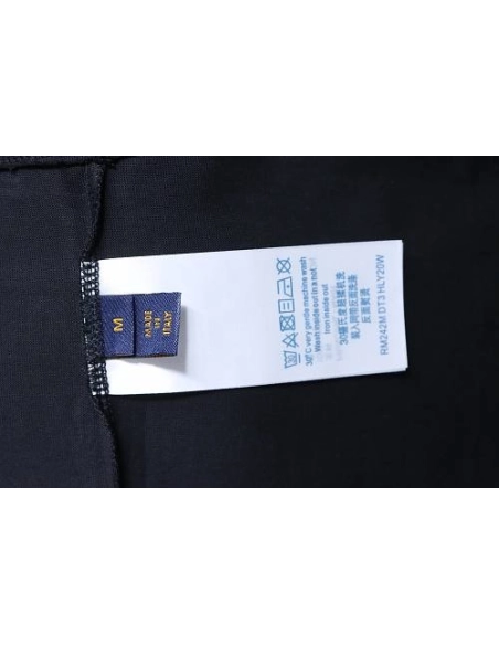 Louis Vuitton Linear Beaded Embroidery T-Shirt Black,Louis Vuitton T-Shirts,T-Shirts,CLOTHES