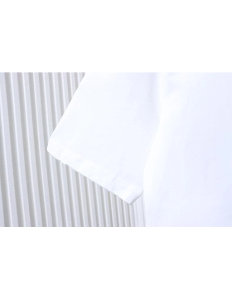 Louis Vuitton Embroidered Hem T-Shirt White,Louis Vuitton T-Shirts,T-Shirts,CLOTHES