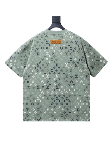 Louis Vuitton Monogram Gradient T-Shirt Green,Louis Vuitton T-Shirts,T-Shirts,CLOTHES