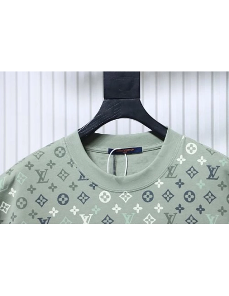 Louis Vuitton Monogram Gradient T-Shirt Green,Louis Vuitton T-Shirts,T-Shirts,CLOTHES