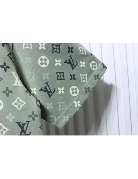 Louis Vuitton Monogram Gradient T-Shirt Green,Louis Vuitton T-Shirts,T-Shirts,CLOTHES