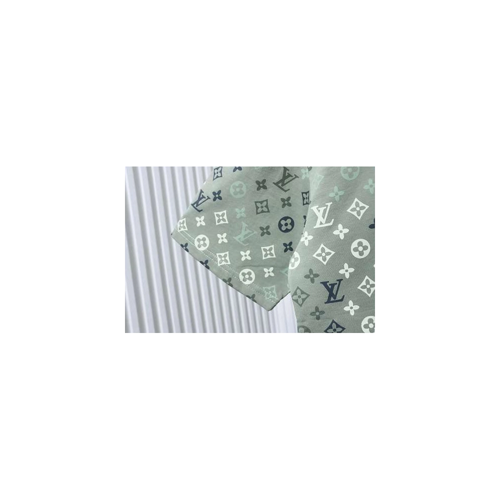 Louis Vuitton Monogram Gradient T-Shirt Green,Louis Vuitton T-Shirts,T-Shirts,CLOTHES
