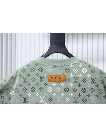 Louis Vuitton Monogram Gradient T-Shirt Green,Louis Vuitton T-Shirts,T-Shirts,CLOTHES