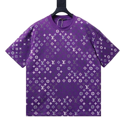 Louis Vuitton Monogram Gradient T-Shirt Purple,Louis Vuitton T-Shirts,T-Shirts,CLOTHES