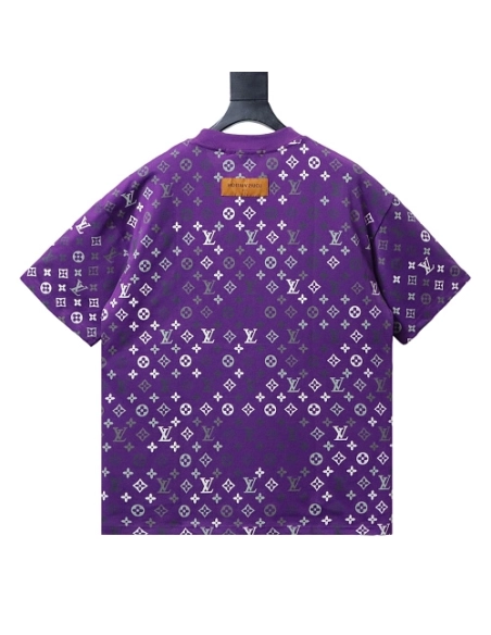 Louis Vuitton Monogram Gradient T-Shirt Purple,Louis Vuitton T-Shirts,T-Shirts,CLOTHES