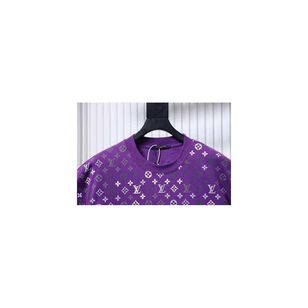 Louis Vuitton Monogram Gradient T-Shirt Purple,Louis Vuitton T-Shirts,T-Shirts,CLOTHES