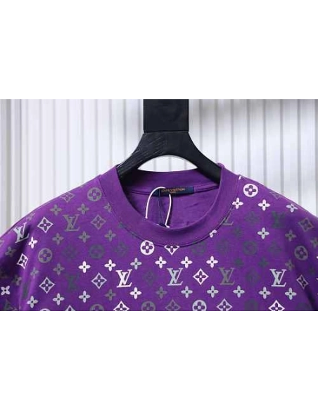 Louis Vuitton Monogram Gradient T-Shirt Purple,Louis Vuitton T-Shirts,T-Shirts,CLOTHES