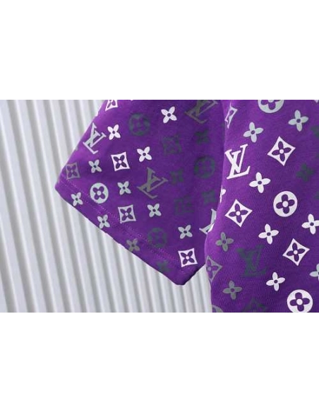 Louis Vuitton Monogram Gradient T-Shirt Purple,Louis Vuitton T-Shirts,T-Shirts,CLOTHES