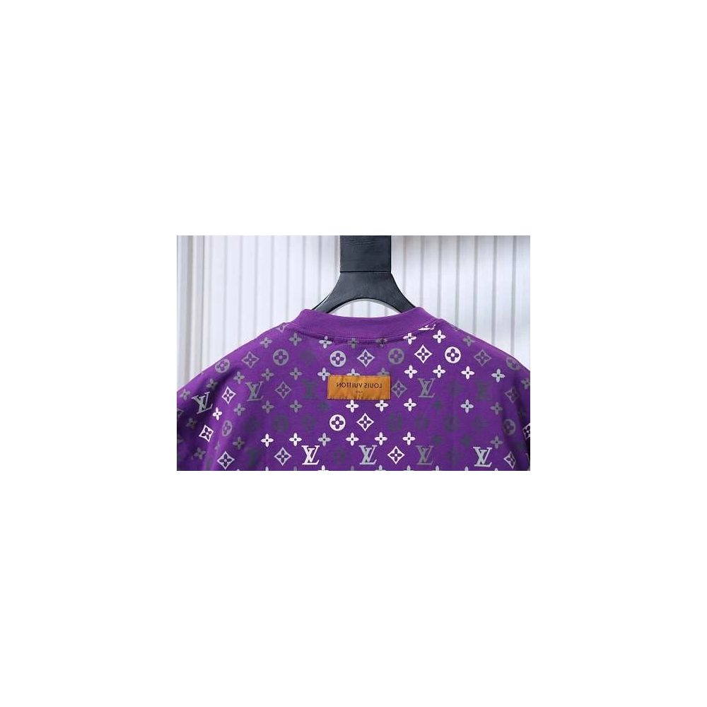 Louis Vuitton Monogram Gradient T-Shirt Purple,Louis Vuitton T-Shirts,T-Shirts,CLOTHES