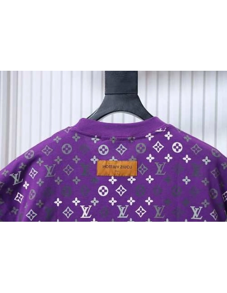 Louis Vuitton Monogram Gradient T-Shirt Purple,Louis Vuitton T-Shirts,T-Shirts,CLOTHES