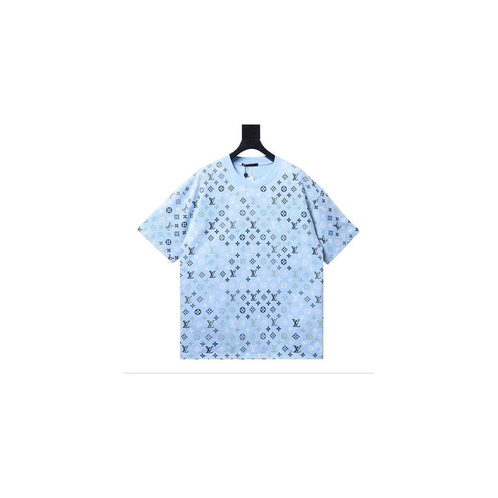 Louis Vuitton Monogram Gradient T-Shirt Blue ,Louis Vuitton T-Shirts,T-Shirts,CLOTHES