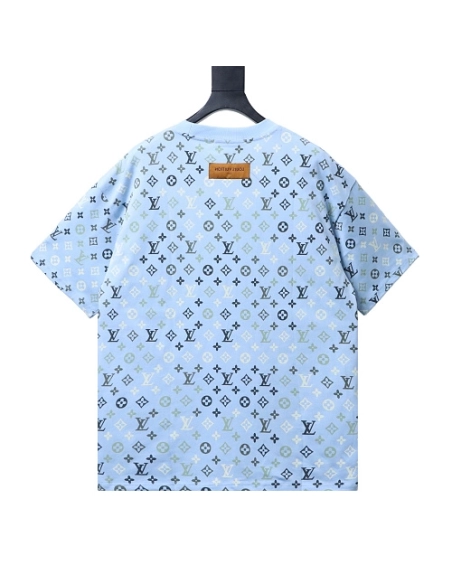 Louis Vuitton Monogram Gradient T-Shirt Blue ,Louis Vuitton T-Shirts,T-Shirts,CLOTHES
