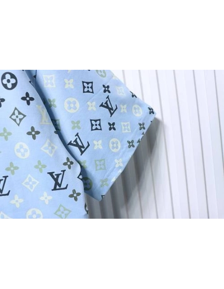 Louis Vuitton Monogram Gradient T-Shirt Blue ,Louis Vuitton T-Shirts,T-Shirts,CLOTHES