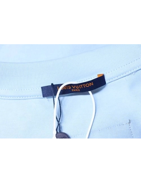 Louis Vuitton Monogram Gradient T-Shirt Blue ,Louis Vuitton T-Shirts,T-Shirts,CLOTHES