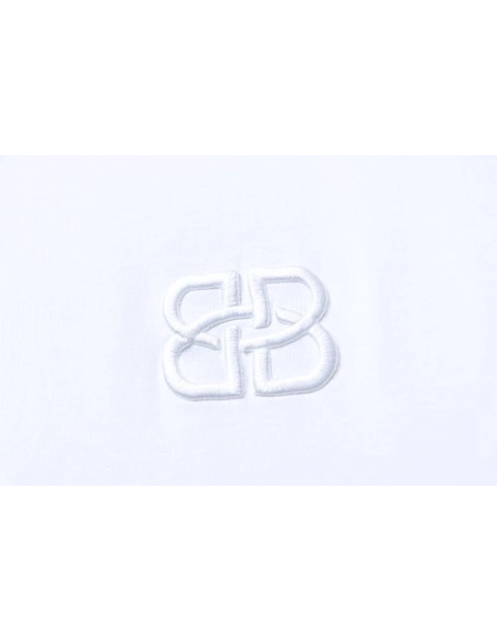 Balenciaga Roma Series Embroidered Distressed T-Shirt White,Balenciaga T-Shirts,T-Shirts,CLOTHES