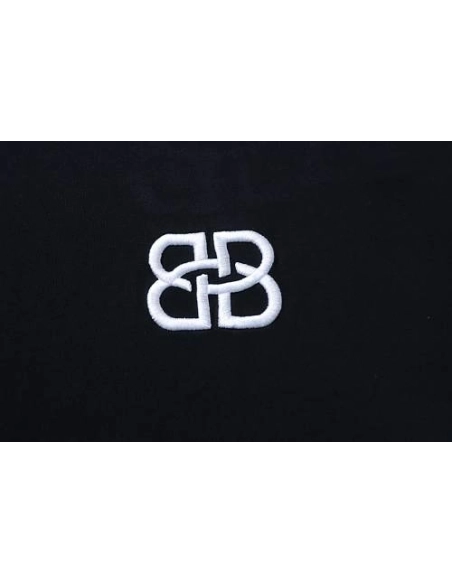 Balenciaga Roma Series Embroidered Distressed T-Shirt Black,Balenciaga T-Shirts,T-Shirts,CLOTHES