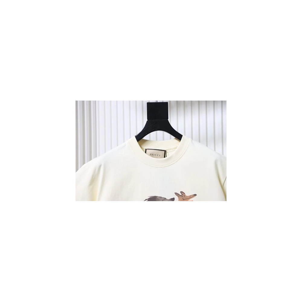 Gucci Cartoon Animal Bus T-Shirt,Gucci T-shirts,T-Shirts,CLOTHES