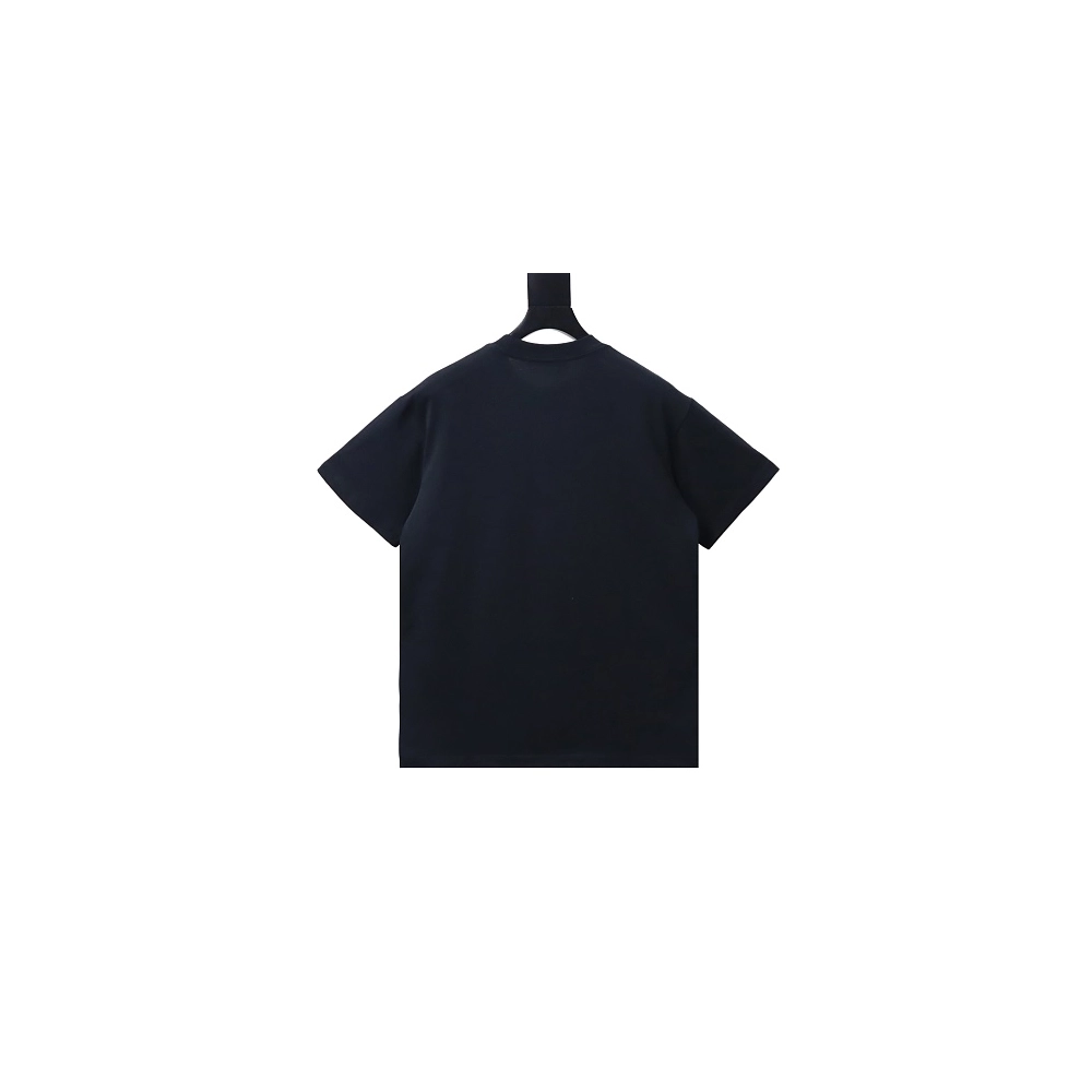 Moncler Ink-Style Mountain Print T-Shirt Black,Moncler T-Shirts,T-Shirts,CLOTHES