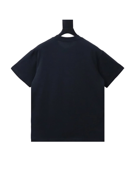 Moncler Ink-Style Mountain Print T-Shirt Black,Moncler T-Shirts,T-Shirts,CLOTHES