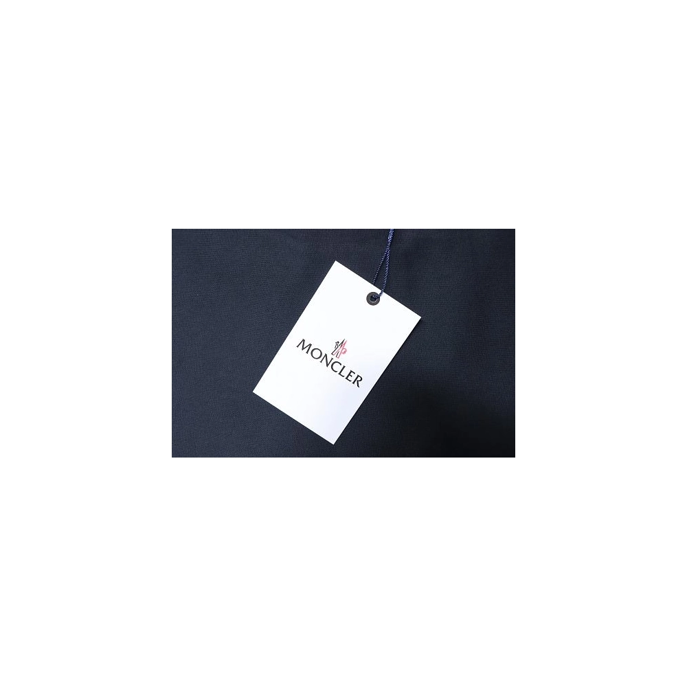 Moncler Ink-Style Mountain Print T-Shirt Black,Moncler T-Shirts,T-Shirts,CLOTHES